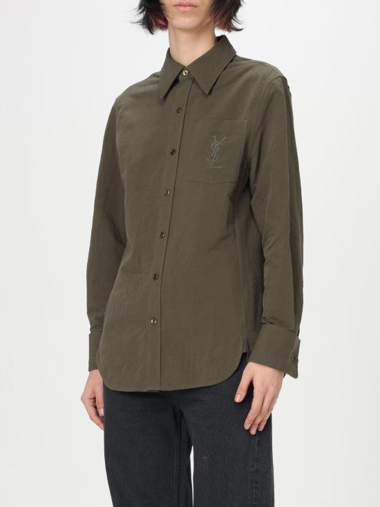25FW 생로랑 셔츠 823673Y3D50 1342 Kaki - SAINT LAURENT