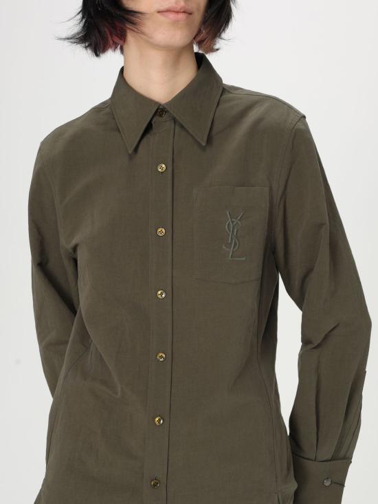 25FW 생로랑 셔츠 823673Y3D50 1342 Kaki - SAINT LAURENT