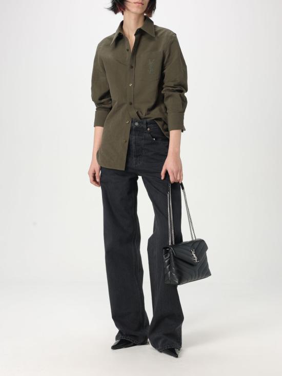 25FW 생로랑 셔츠 823673Y3D50 1342 Kaki - SAINT LAURENT