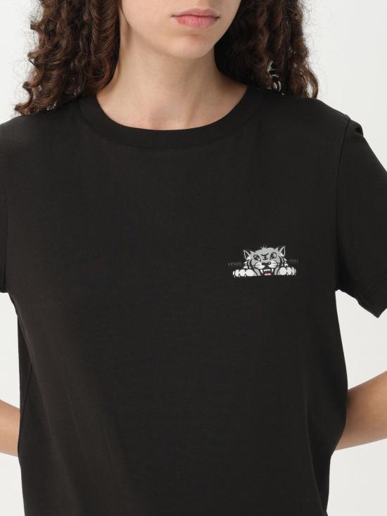 25FW 겐조 반팔 티셔츠 FF52TS1694SO 99J Black - KENZO