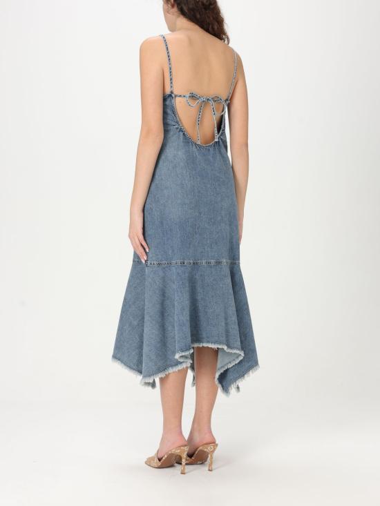 25SS 모스키노 롱 원피스 04203721 1294 Gnawed Blue - MOSCHINO