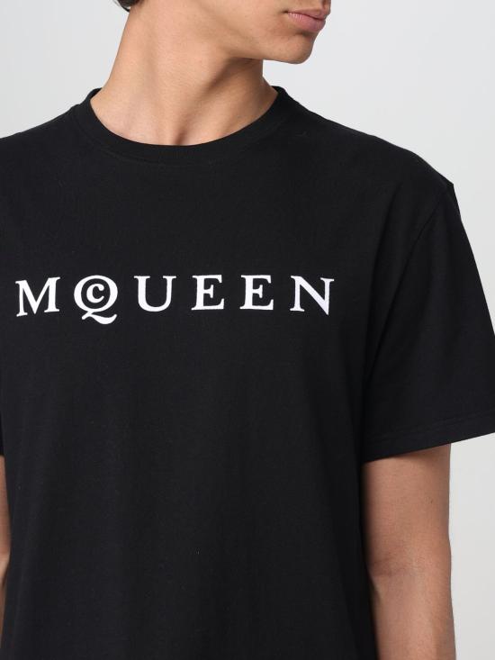 25FW 알렉산더 맥퀸 반팔 티셔츠 828420QTADD 0520 Black - ALEXANDER MCQUEEN