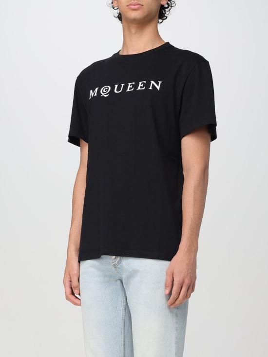 25FW 알렉산더 맥퀸 반팔 티셔츠 828420QTADD 0520 Black - ALEXANDER MCQUEEN