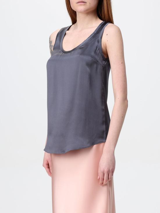 25SS 브루넬로 쿠치넬리 실크 탱크 탑 M0C59E0600 C079 Lead - BRUNELLO CUCINELLI