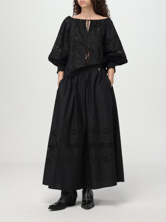 25FW 리우조 롱 스커트 WA5258T4853 22222 Black - LIU JO