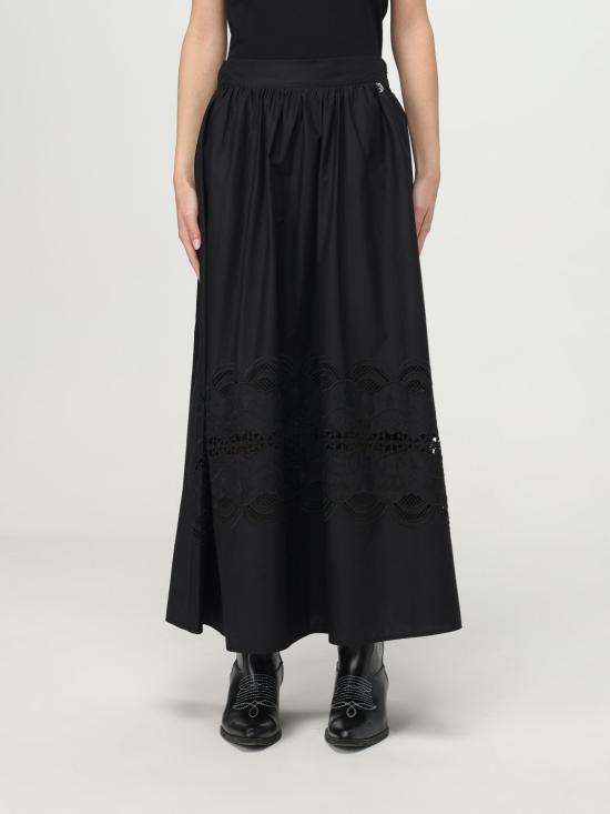 25FW 리우조 롱 스커트 WA5258T4853 22222 Black