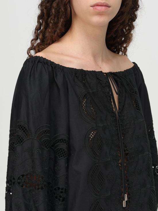 25FW 리우조 긴팔 티셔츠 WA5257T4853 22222 Black - LIU JO