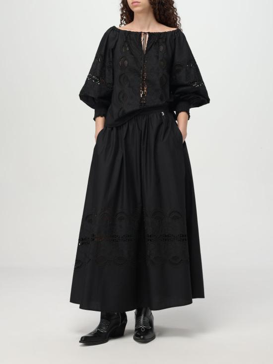 25FW 리우조 긴팔 티셔츠 WA5257T4853 22222 Black - LIU JO