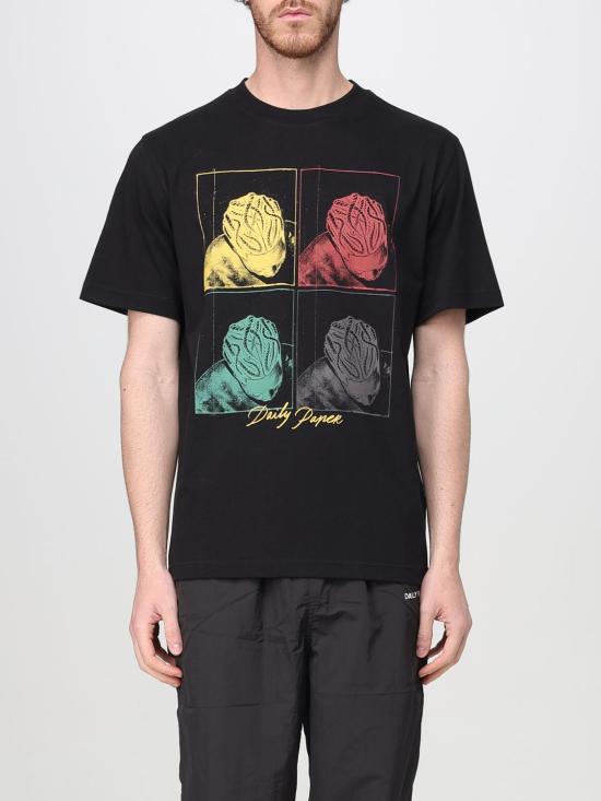 25SS 데일리 페이퍼 반팔 티셔츠 2511047 Black