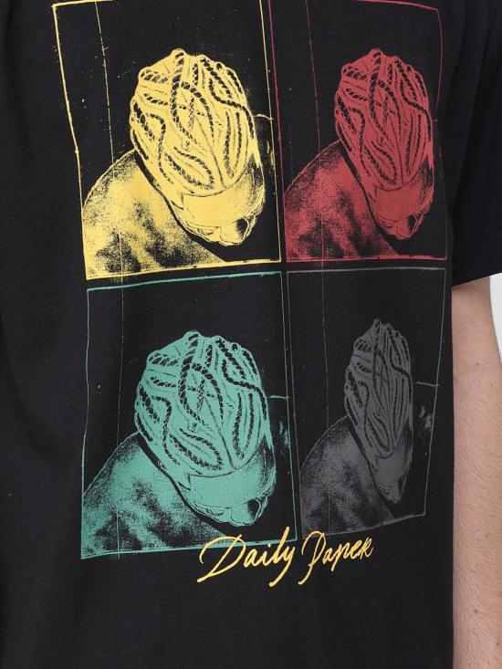 25SS 데일리 페이퍼 반팔 티셔츠 2511047 Black - DAILY PAPER