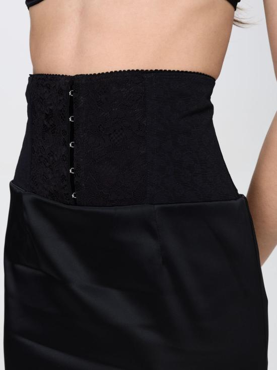 25SS 돌체앤가바나 롱 스커트 F4CI1TFURAD N0000 Black - DOLCE & GABBANA