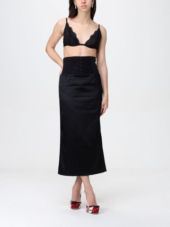 25SS 돌체앤가바나 롱 스커트 F4CI1TFURAD N0000 Black - DOLCE & GABBANA