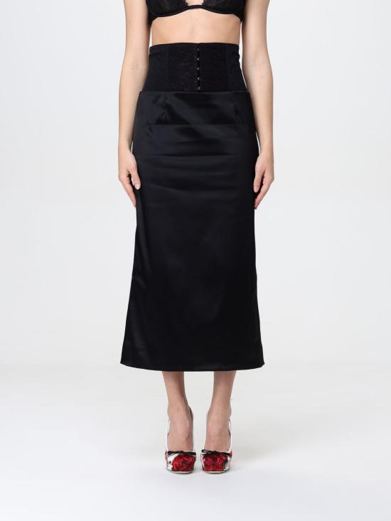 25SS 돌체앤가바나 롱 스커트 F4CI1TFURAD N0000 Black