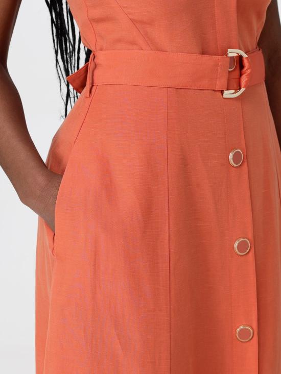 25FW 리우조 롱 원피스 WA5312T4818 71446 Brick Red - LIU JO