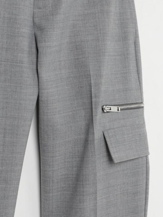 25FW [키즈] 지방시 스트레이트 팬츠 H30688 A47 Grey - GIVENCHY