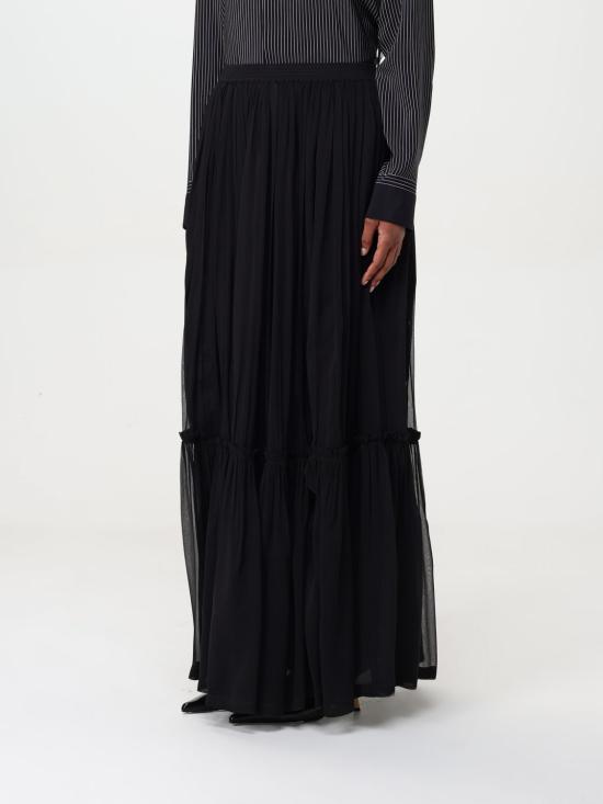 25FW 생로랑 롱 스커트 823141Y115W 1000 Black - SAINT LAURENT