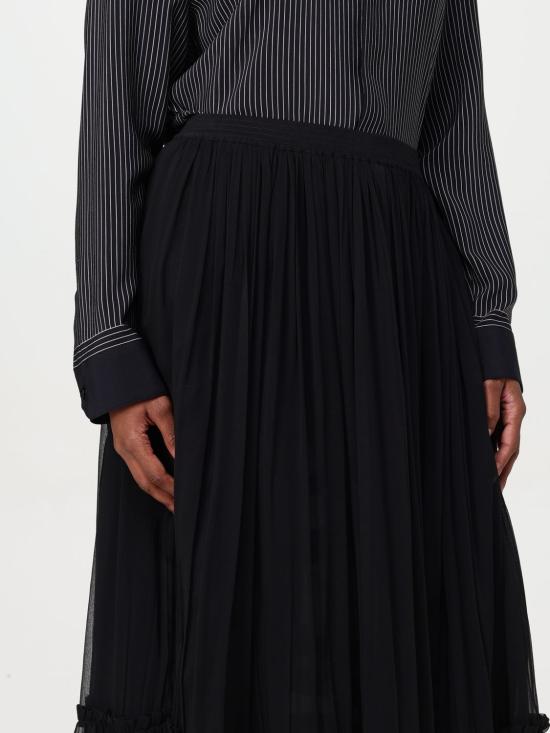 25FW 생로랑 롱 스커트 823141Y115W 1000 Black - SAINT LAURENT