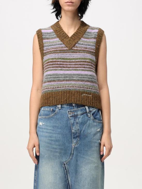 25SS 가니 민소매 티셔츠 K2356 838 Olive