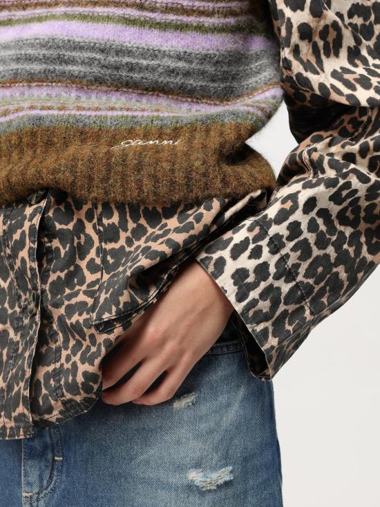 25SS 가니 민소매 티셔츠 K2356 838 Olive - GANNI