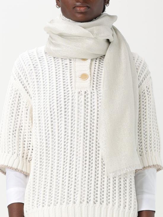 25FW 브루넬로 쿠치넬리 머플러/스카프 MSCDAR097 C159 White - BRUNELLO CUCINELLI