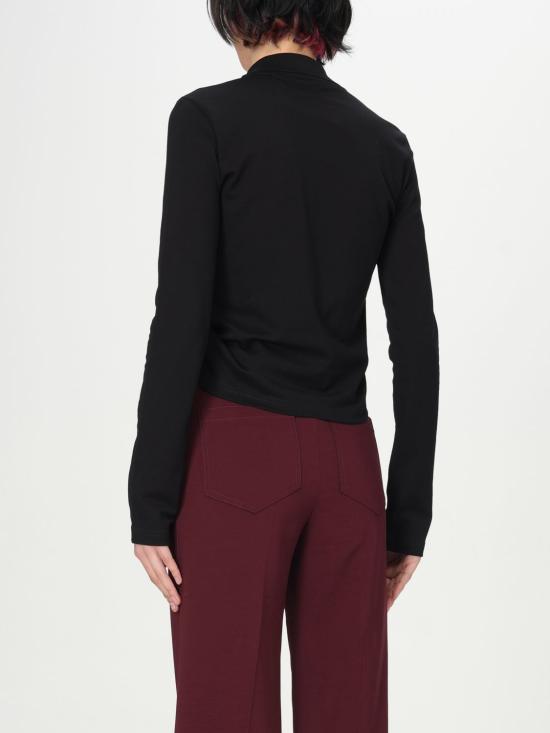 25FW 쿠레쥬 폴로 티셔츠 225JPO048JS0193 9999 Black - COURREGES