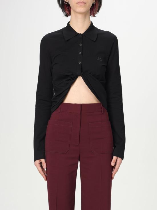 25FW 쿠레쥬 폴로 티셔츠 225JPO048JS0193 9999 Black