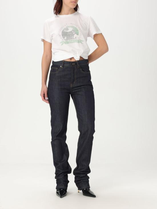 25FW 생로랑 반팔 티셔츠 817047Y37YJ 9010 White - SAINT LAURENT