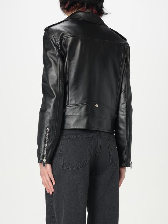 25FW 생로랑 바이커 자켓 481862Y5YA2 1000 Black - SAINT LAURENT