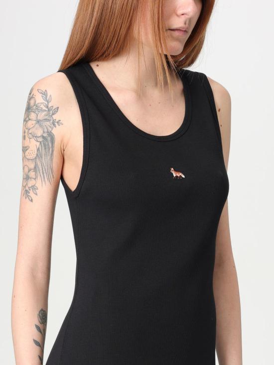 25SS 메종키츠네 롱 원피스 MW01602KJ0125 P199 Black - MAISON KITSUNE