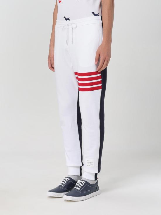 25SS 톰브라운 트레이닝/조거 팬츠 MJQ215A06931 960 White - THOM BROWNE