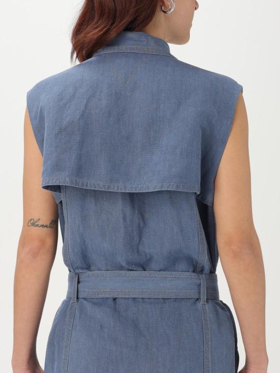 25SS 보테가베네타 미디 원피스 807860V4CX0 4000 Denim - BOTTEGA VENETA