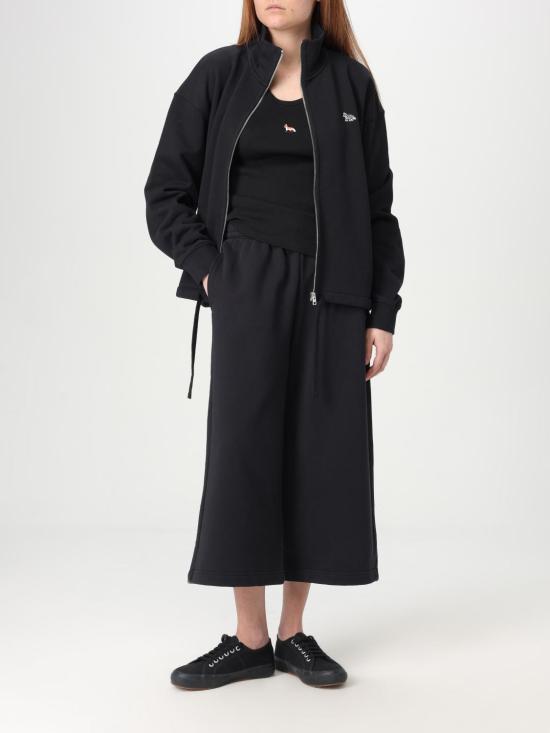 25SS 메종키츠네 스트레이트 팬츠 OW01129KM0325 P199 Black - MAISON KITSUNE