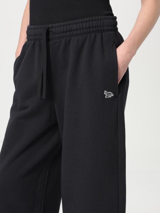 25SS 메종키츠네 스트레이트 팬츠 OW01129KM0325 P199 Black - MAISON KITSUNE