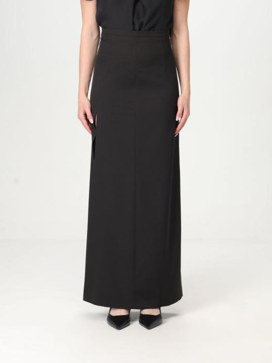 25SS H 꾸뛰르 롱 스커트 H G962 4203 NERO Black