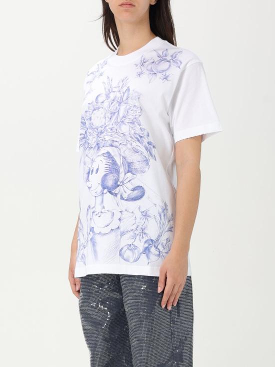 25FW 모스키노 반팔 티셔츠 07150441 3002 White - MOSCHINO