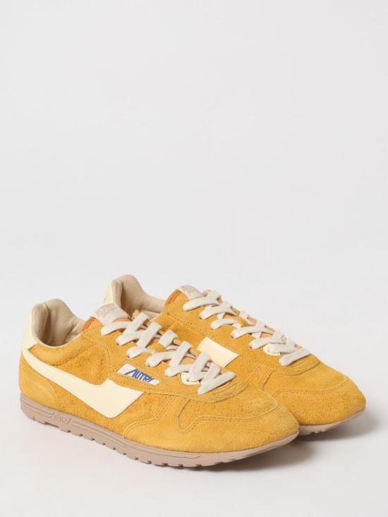 25SS 오트리 윈드스핀 스웨이드 레더 스니커즈 WSLMUB03 Ocher - AUTRY