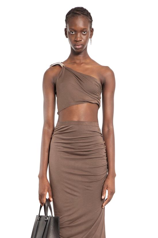  릭 오웬스 민소매 티셔츠 LI02D5192RV184 Beige - RICK OWENS