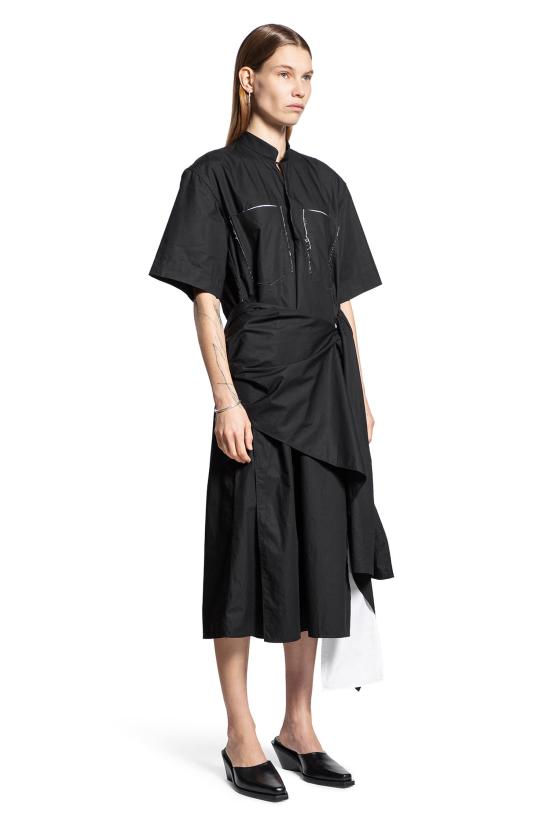  LITKOVSKA 미디 원피스 D02SS25BLACKWHITE Black - OTHER BRANDS