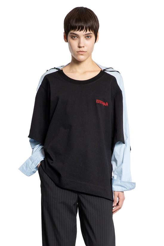  LITKOVSKA 긴팔 티셔츠 T031NKSS25BLACKBLUE Multicolor - OTHER BRANDS