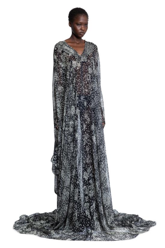  릭 오웬스 롱 원피스 RO01E7962SP10908 Black White - RICK OWENS