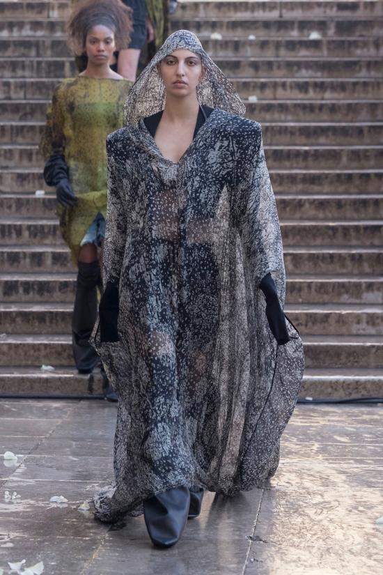  릭 오웬스 롱 원피스 RO01E7962SP10908 Black White - RICK OWENS