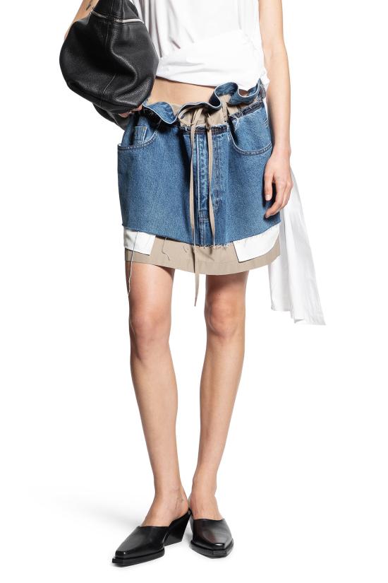  LITKOVSKA 데님 스커트 S03SS25NAVYBLUEKHAKI Blue - OTHER BRANDS