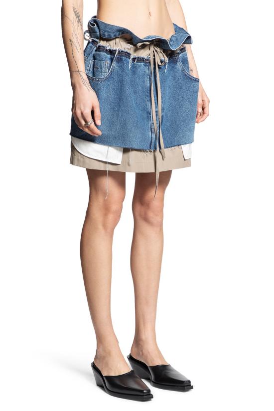  LITKOVSKA 데님 스커트 S03SS25NAVYBLUEKHAKI Blue - OTHER BRANDS