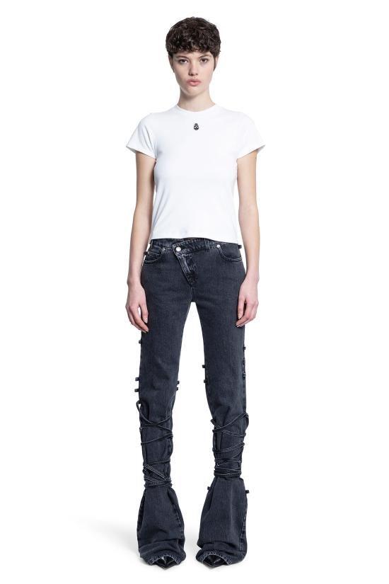  알렉산더 맥퀸 반팔 티셔츠 819193QLAEH9000 White - ALEXANDER MCQUEEN