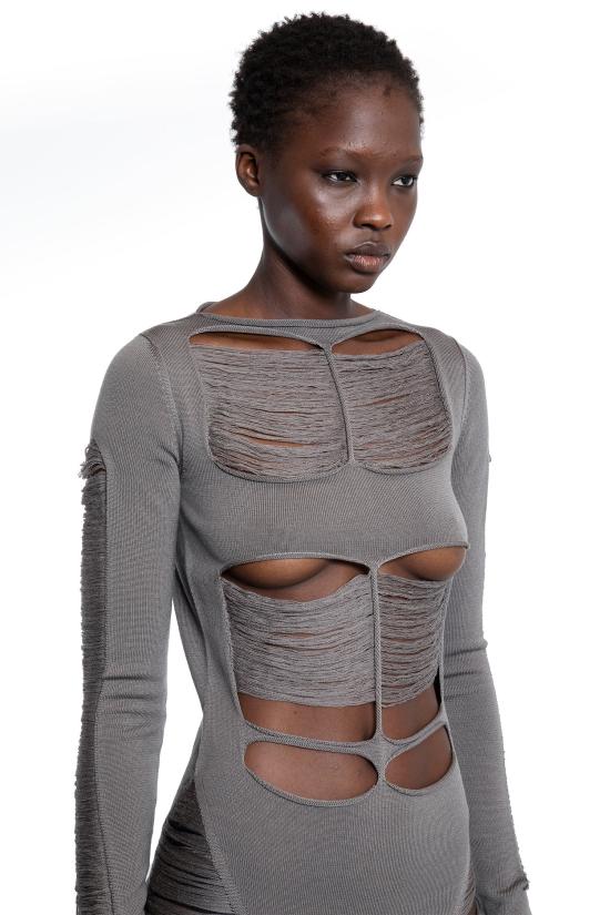  릭 오웬스 롱 원피스 RO01E7614KGRIDM34 Grey - RICK OWENS