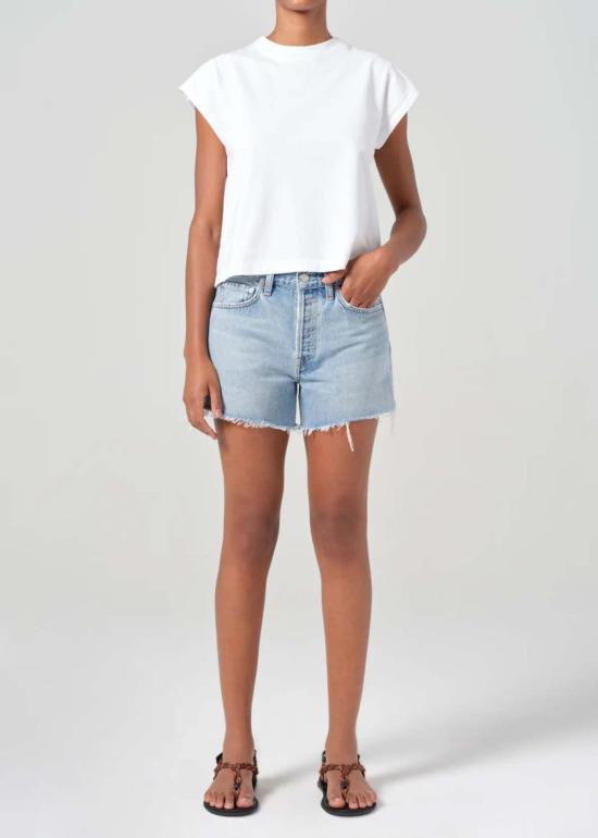  에이골디 데님 숏팬츠 아골드 파커 롱 숏 레플리카