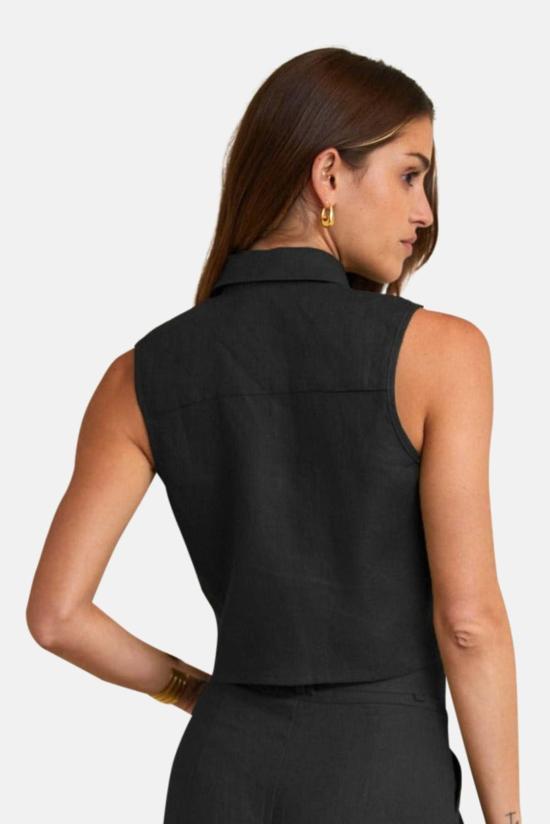  헤브론 민소매 티셔츠 카티아  블랙 - HEVRON