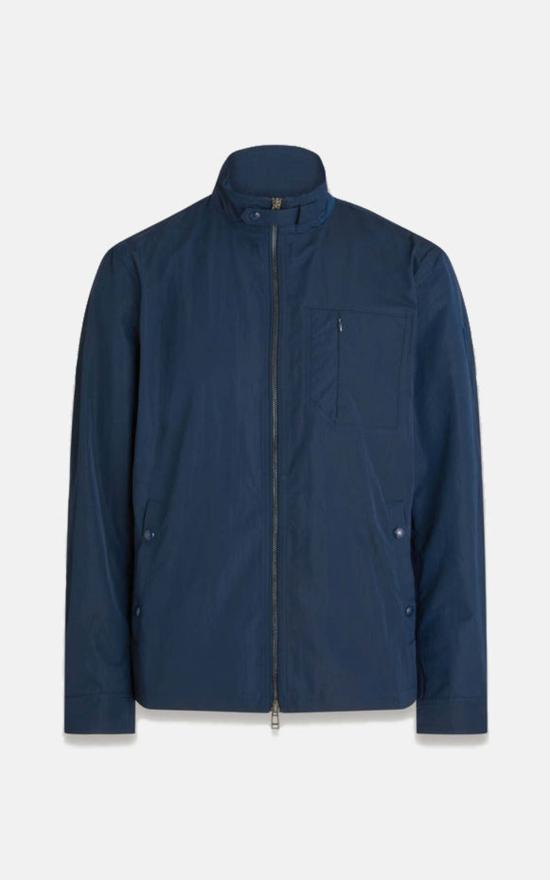  벨스타프 숏패딩 스위치 오버셔츠 다크 잉크