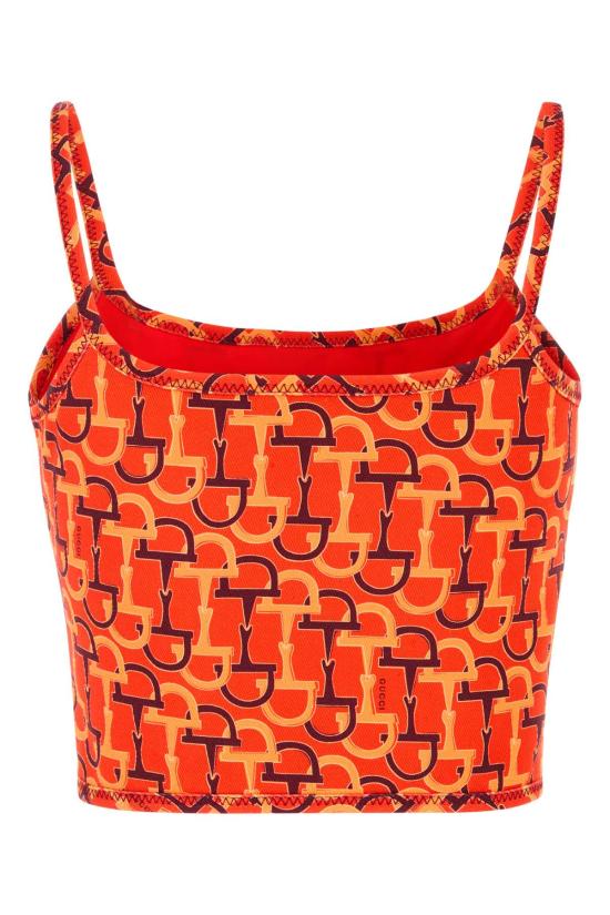 25SS 구찌 민소매 티셔츠 828252ZAS9N 7033 Printed - GUCCI