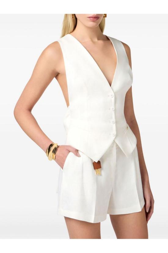 25SS 엘리자베타프랜치 베스트 GL00552E2360 WHITE - ELISABETTA FRANCHI